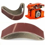 Set de 10 benzi pentru slefuire Handuo, oxid de aluminiu, rosu, 40 x 680 mm