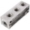 Bloc ramificator de presiune 0-16bar din aluminiu - 1 intrare si 3 iesiri
