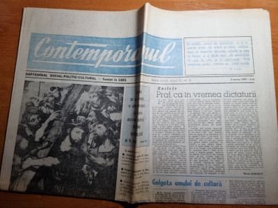 ziarul contemporanul 2 martie 1990 foto