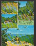 CPIB 25107 CARTE POSTALA - DIN FRUMUSETULE JUD. SIBIU: OCNA SIBIULUI, BAZNA, PALTINIS, CABANA "CURMATURA STEJII, NECIRCULATA, 1976