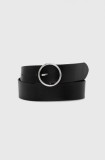 Levi&#039;s curea de piele femei, culoarea negru, D7306-0004