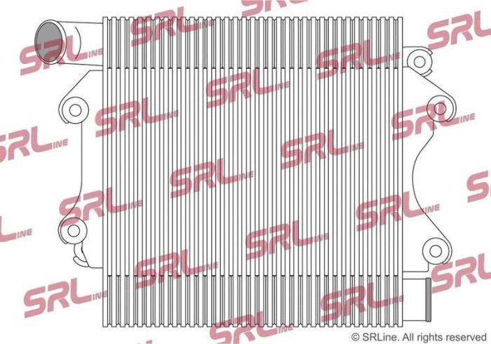 Intercooler Isuzu D-Max 02-12, motor: 2.5 D, 3.0 d, 367x376x65, SRLine, miez si rezervor din aluminiu brazat, 1217373; 8973891852