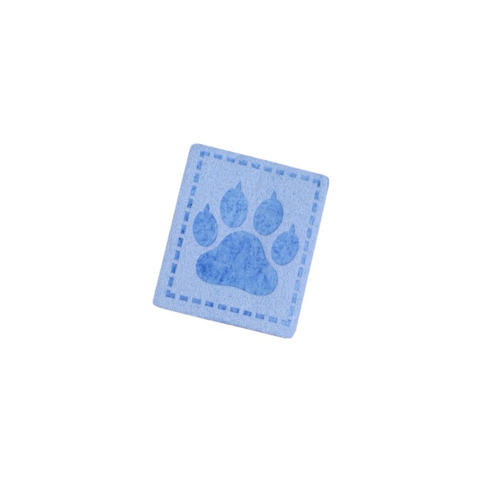 Aplicatie decorativa textila Crisalida, 22 x 26 mm, Albastru