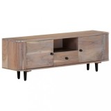 VidaXL Comodă TV, 118x30x40 cm, lemn masiv de acacia