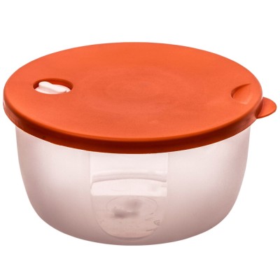 Caserola alimente, Agora Plast, polipropilena, rotunda, transparenta, 1.2 L foto