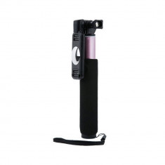Selfie Stick de Buzunar Remax Mini P5, Jack 3.5 mm, Extensie 72 cm, Roz foto