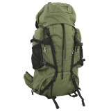 Rucsac de drumetie, verde kaki, 60 L, tesatura oxford