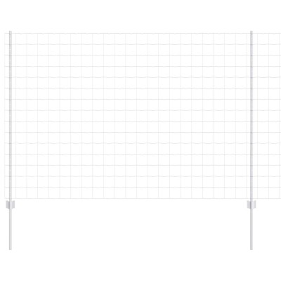 vidaXL &amp;Icirc;ngrădire cu st&amp;acirc;lpi Argintiu 1.6 x 10 m Oțel 3336183 foto