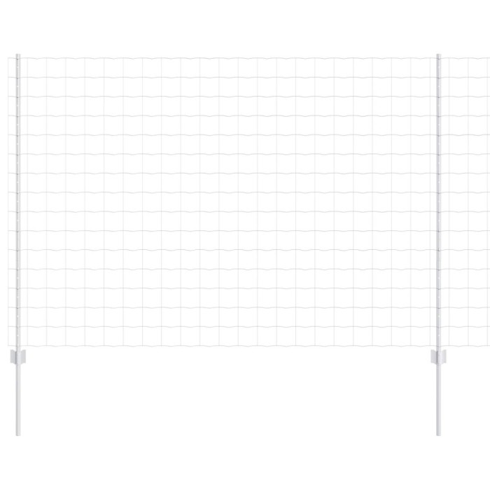 vidaXL &Icirc;ngrădire cu st&acirc;lpi Argintiu 1.6 x 10 m Oțel 3336183