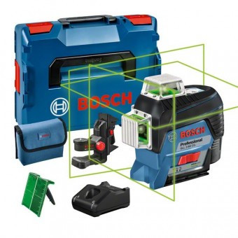 Bosch GLL 3-80 CG + BM1 Nivela laser cu linii, 30m, receptor 120m, precizie 0.2mm/m + 1 x Acumulator GBA 12V 2.0Ah + Incarcator rapid GAL 1230 CV + L- foto