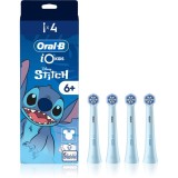 Oral-B iO Kids Disney Stitch capete de schimb pentru periuta de dinti pentru copii de la v&acirc;rsta de 6 ani 4 buc