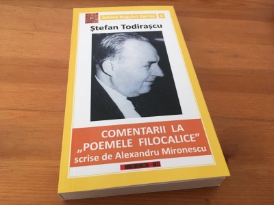 STEFAN TODIRASCU,COMENTARII LA POEME FILOCALICE(AL.MIRONESCU)-ARHIVA RUGULAPRINS foto