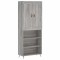 Dulap inalt, gri sonoma, 69,5x34x180 cm, lemn compozit