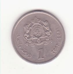 Maroc 1 dirham 2002 (1423) - Mohammed VI foto