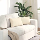 vidaXL Perne pentru canapea 2 pcs Crem 50 x 30 cm 42013647