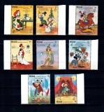 Bequia 1989 - Revoluția Franceza, Disney, desene animate, serie neuzata
