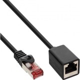 Cablu prelungitor RJ45 Cat.6 S/FTP (PiMf) LSOH T-M 3m Negru, InLine IL76903X