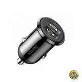 Incarcator Auto Baseus Grain Pro 24W 2.4A 2 x USB-A Negru CCALLP-01