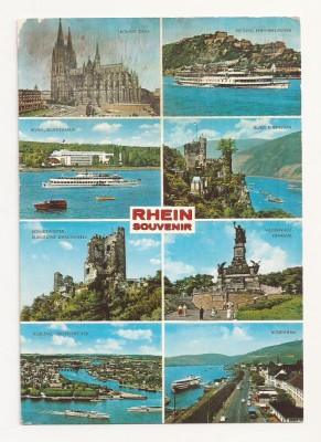 FG3 - Carte Postala -GERMANIA - Rhein Souvenir, circulata 1980 foto