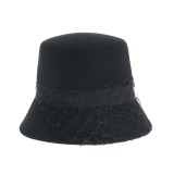 Palarie eleganta neagra cu voal din plasa decorativa