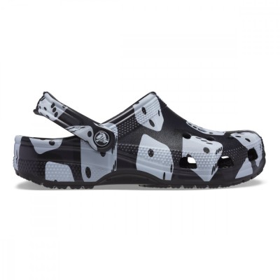 Saboti Crocs Classic Dice Clog Negru - Black foto