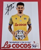 Foto fotbal cu semnatura originala jucatorul Sergiu HANCA nr. 20 - FC PETROLUL PLOIESTI (sezonul 2024-2025)