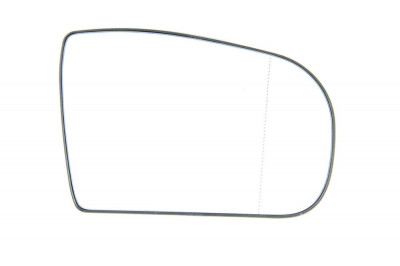 Geam oglinda Mercedes Clasa E (W210) 2000-2002 partea dreapta View Max crom asferica cu incalzire foto