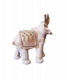 Cumpara ieftin Statueta decorativa, Elefant cu pietre, Alb, 23 cm, DVSAK023C