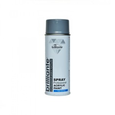 Vopsea Spray Brilliante Gri Argintiu uscare rapida RAL 7001 400 ml