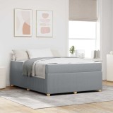 Cumpara ieftin Cadru de pat Gri deschis 160 x 200 cm tesatura