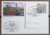 Germania 1985 &ndash; Carte poștală filatelică FERPHILEX &rsquo;85, 150 de ani de căi ferate germane, ștampilă specială N&uuml;rnberg-Weiden