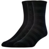 Sosete Negre Reliefate pentru Femei - Set de 3 Perechi, CMCLASS