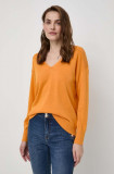 Cumpara ieftin Morgan pulover femei, culoarea portocaliu, light