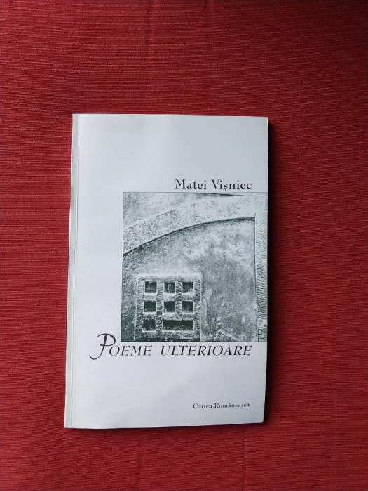 Poeme ulterioare - Matei Visniec (dedicatie, autograf)