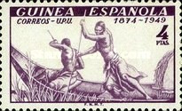 Guinea Spaniola 1949 - UPU, neuzata foto