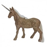 Cumpara ieftin Ornament brad unicorn 15 cm Golden Glitter
