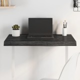 VidaXL Blat de masă maro 80x50x(2-6) cm, lemn masiv stejar tratat