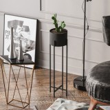 Cumpara ieftin Ghiveci decorativ GED025 Negru 23x78x23 cm