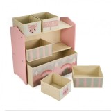 Dulap depozitare jucarii Pink Forest UGMDU06-PKF, u-grow