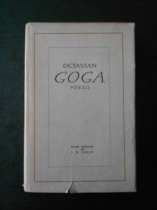 OCTAVIAN GOGA - POEZII (1963, editie cartonata)