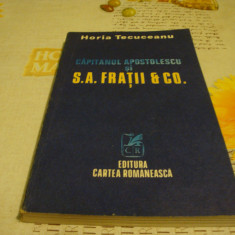 Horia Tecuceanu - Capitanul Apostolescu si S. A. Fratii and Co - 1986