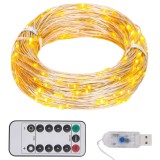 Cumpara ieftin Instalatie cu 150 LED-uri, alb cald, 15 m