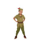 Costum Eroul Padurii pentru Copii, Palarie Curea si Pantaloni 110/120 cm Verde