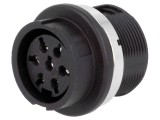 Conector DIN mamă C091B, 7 pini, 360&deg;, IP40 - Amphenol