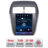 Navigatie dedicata tip Tesla pentru Mitsubishi ASX, 4G, 3GB RAM, 32GB