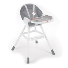 Scaunel cu masuta pentru bebe, alb/gri, 90x70x60 cm - Dolu foto