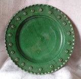 Farfurie ceramica saseasca verde Transilvania de sasi
