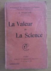 Henri Poincare - La valeur de la science foto