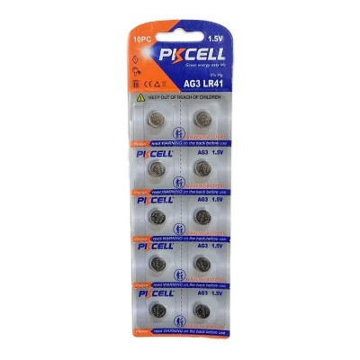 Set 10 baterii akaline PKCELL AG3 LR41 1.5V (610) foto