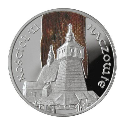 Polonia 20 zloti 2006, The Church in Hacz&amp;oacute;w ,Argint .925 .28.28 g Proof foto
